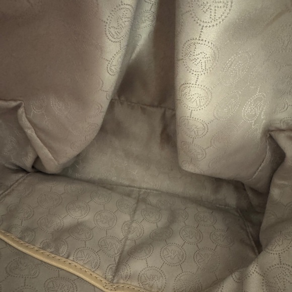 Michael Kors Brown Signature Tote with Gold Accents - Picture 8 of 12